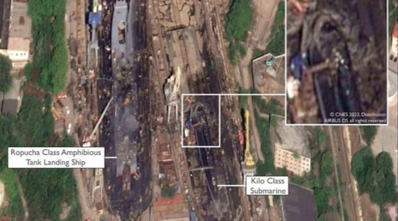 Photos of damaged Russian submarine revealed after Ukraine's unprecedented attack 0